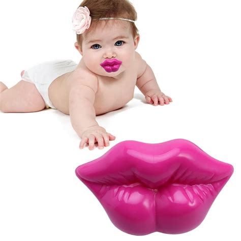 Aliexpress Com Buy Sexy Kiss Pink Rose Red Lip Design Teether Hot