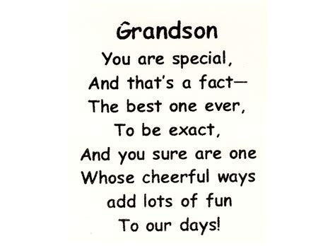 Sweet Saying Grandson You Are Special And Thats A Fact The Best