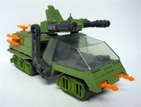 Gun turret moves and missiles fire. GI JOE HAVOC Vintage 14" Action Figure Vehicle Tank ...