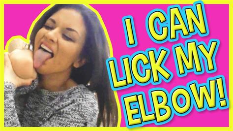 I Can Lick My Elbow Youtube