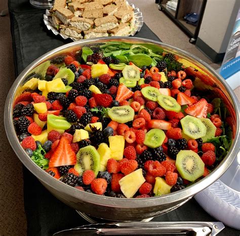 Mixed Greens Salad With Fresh Fruit Catering By Debbi Covington