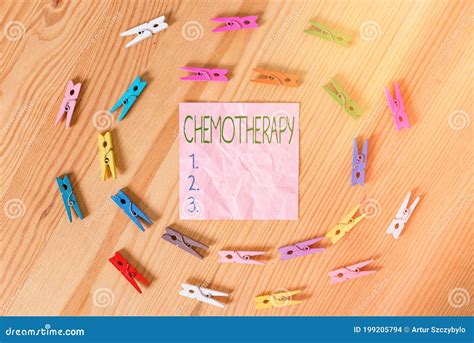 Conceptual Hand Writing Showing Chemotherapy Business Photo Text