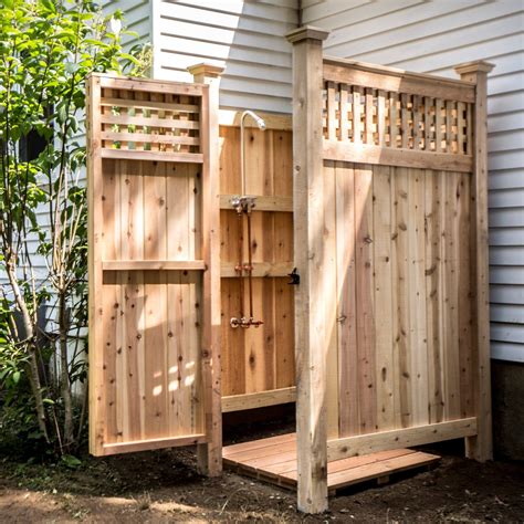 Building An Outdoor Shower Published 2014 Outdoor Shower Enclosure