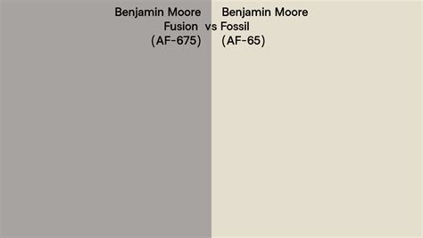 Benjamin Moore Fusion Vs Fossil Side By Side Comparison
