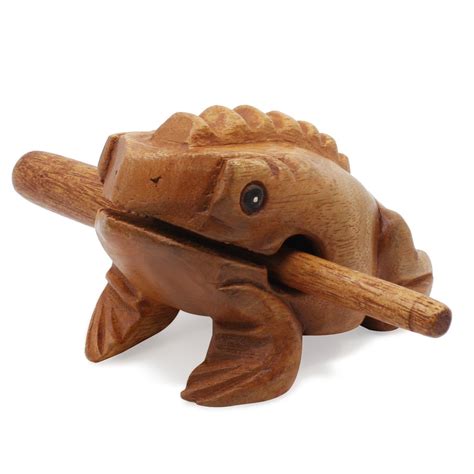 Buy Keesin Wooden Frog Musical Instrument Croaking Güiro Percussion