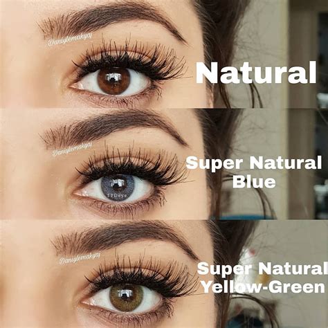 Ttdeye Super Natural Yellow Green Colored Contact Lenses Natural