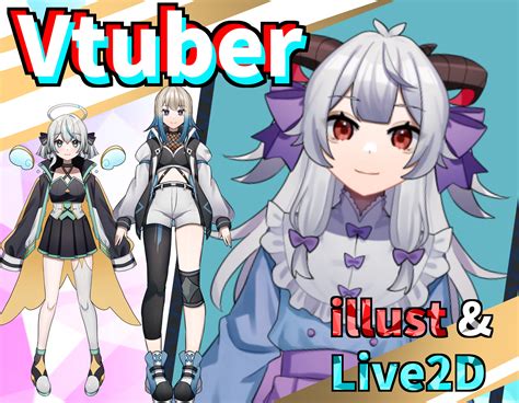 Draw Cute Live2d Vtuber Avatar Model For Your Streams In My Anime Art