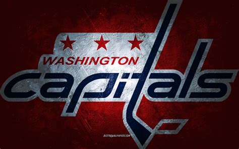 Download Wallpapers Washington Capitals American Hockey Team Red