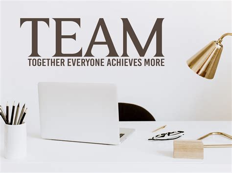 Team Together Everyone Achieves More Print Wall Decal Etsy Uk