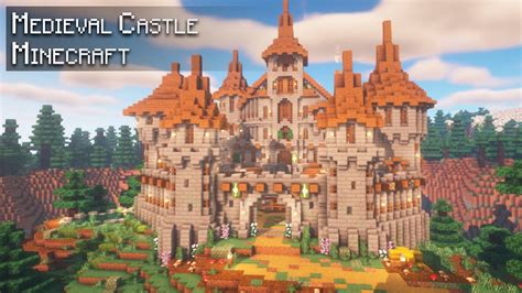 Minecraft How To Build A Medieval Castle In The Mountains Tutorial