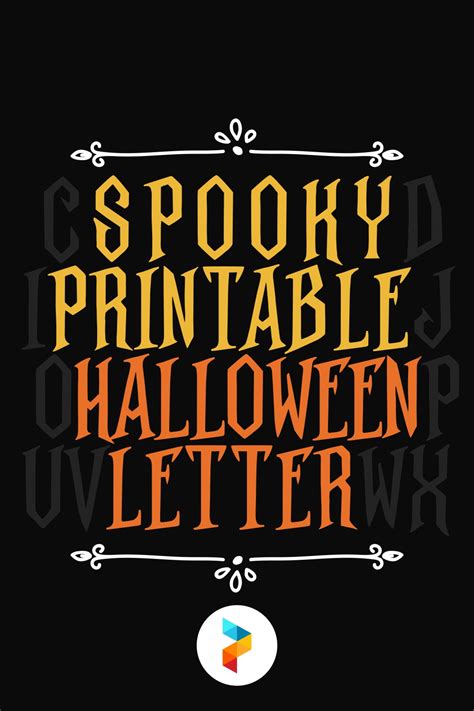 15 Best Spooky Printable Halloween Letters Pdf For Free At Printablee
