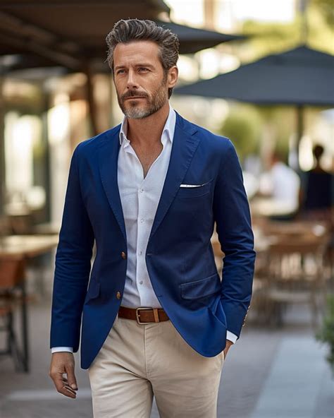Navy Blazer Outfit For Men Hockerty