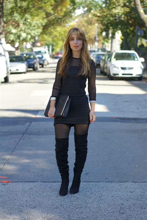 Over The Knee Boots Good Good Gorgeous Dress With Boots Mini Black Dress Grunge Dress
