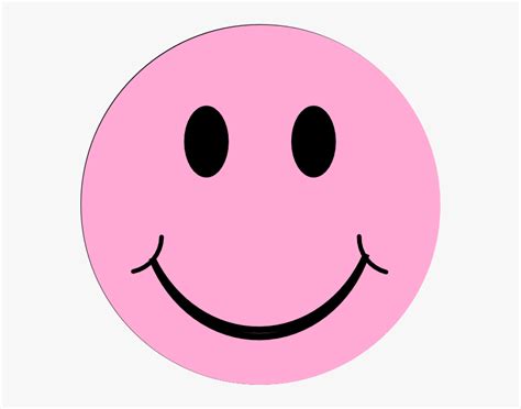 Light Pink Smiley Face Hd Png Download Kindpng
