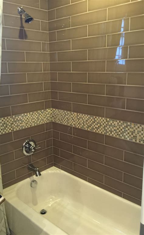 Brown Glass Subway Tile For Bathroom Shower Subway Tile Showers Subway