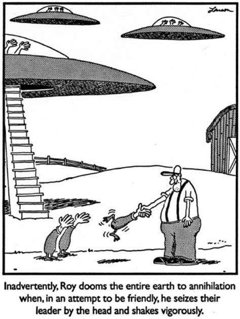Gary Larson Alien Cartoon