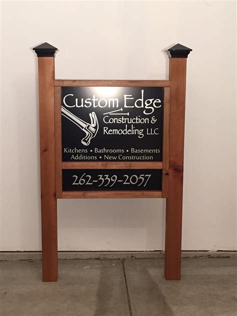 Custom Wooden Frame With Our Aluminum Signs Make For A Beautiful Real