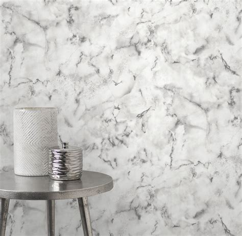 Notting Hill Light Grey Marble Wallpaper Wallpaper And Borders The