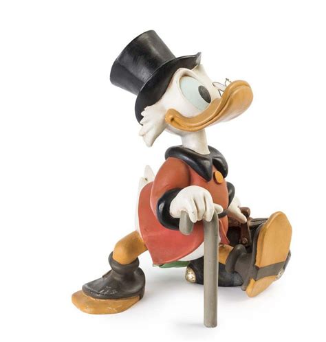 Disneys Scrooge Mcduck Figure Hand Painted 20th Century Movie And Tv