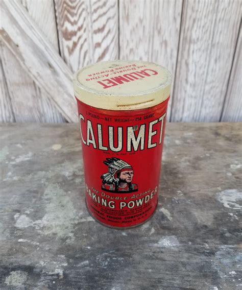 Since its inception, l'opéra has been all about quality and excellence. 1930's Calumet Baking Powder Tin Can ~ Indian Logo ~ Tin Lithography ~ Chicago, IL USA ...
