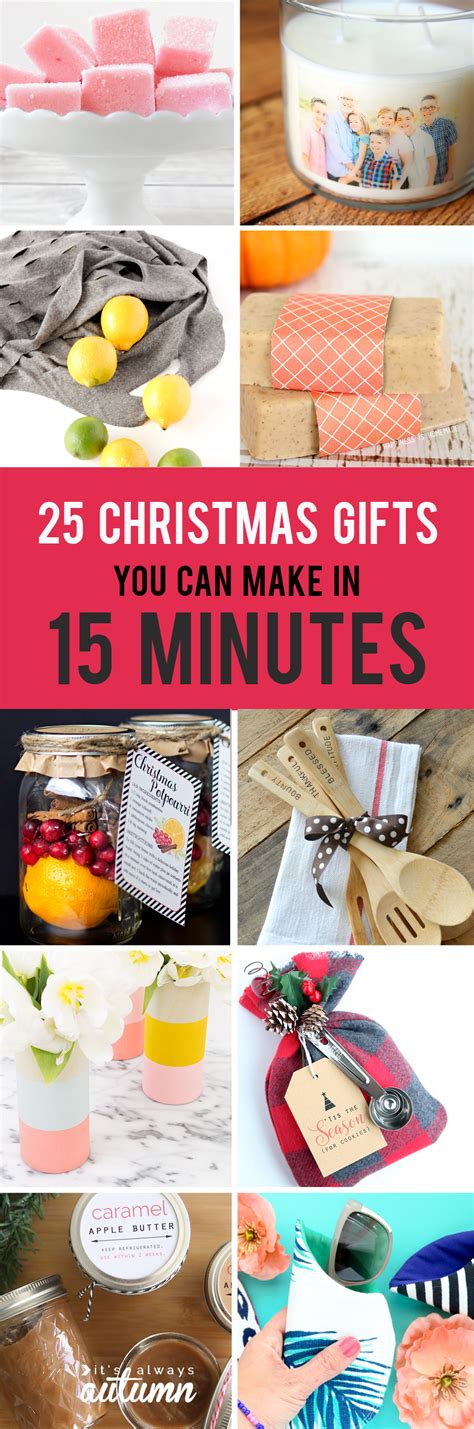 These homemade christmas gifts are simple to make and smell great. 25 easy homemade Christmas gifts you can make in 15 minutes - It's Always Autumn