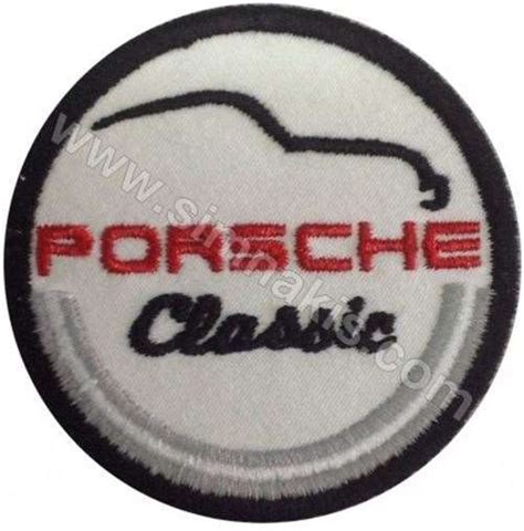 Porsche Classic Nakış İşleme Arma Amblem Patch Logo 8×8 Cm Sim Nakış