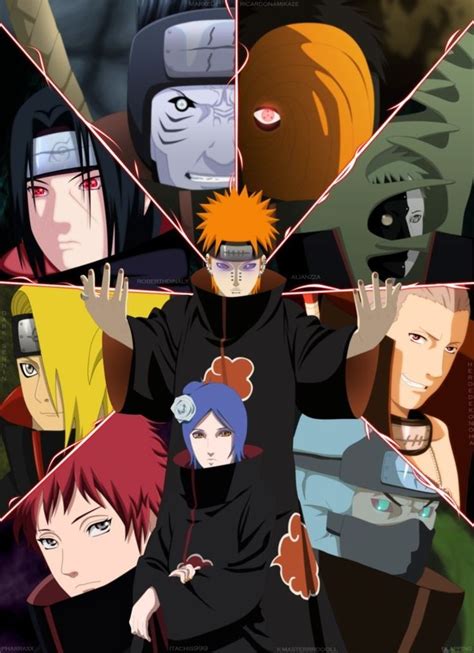 Membros Akatsuki Personagens De Anime Anime Naruto Otaku Anime