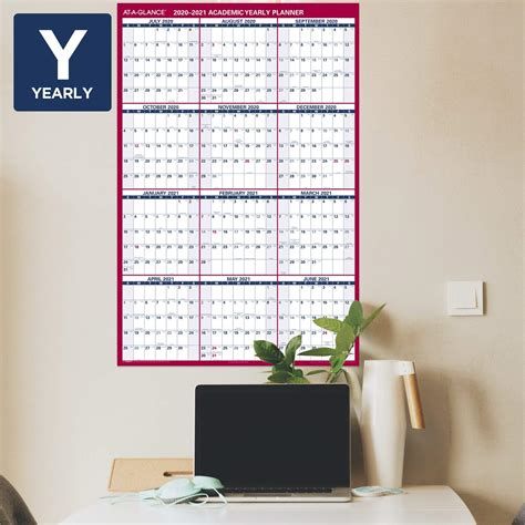 Academic Erasable Calendar 2021 2022 At A Glance Wall Calendar 32 X