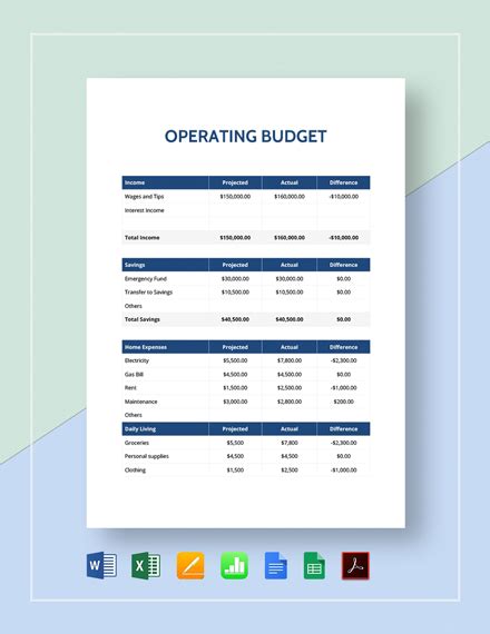 Download 10 Simple Budget Templates Microsoft Excel Xls