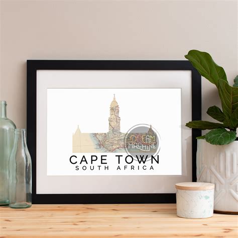 Cape Town Print Cape Town Skyline Cape Town Art Cape Town Poster