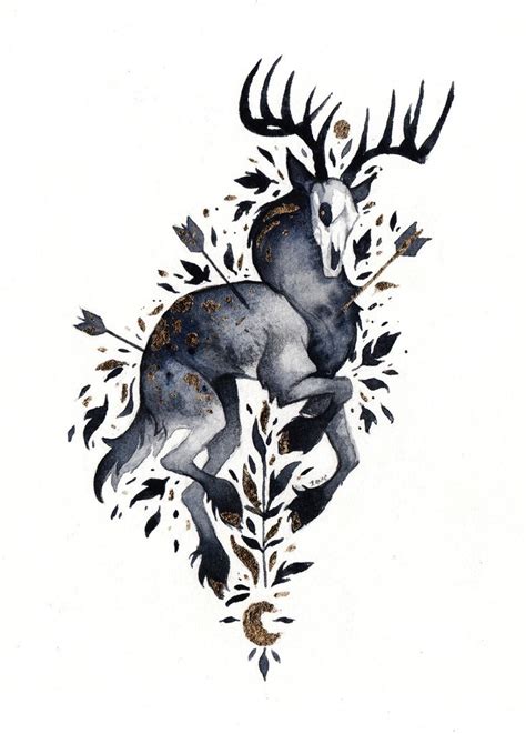 Aliens Demons Cryptids Oh My Stag Tattoo Stag Tattoo Design