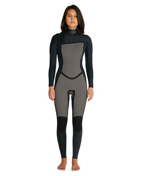 Buy Womens Bahia 43mm Steamer Chest Zip Wetsuit Black By Oneill