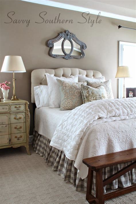 Adding French Farmhouse Style In The Master Country Bedroom Decor