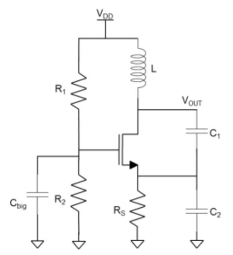 Consider A Mosfet Colpitts Oscillator Shown Here