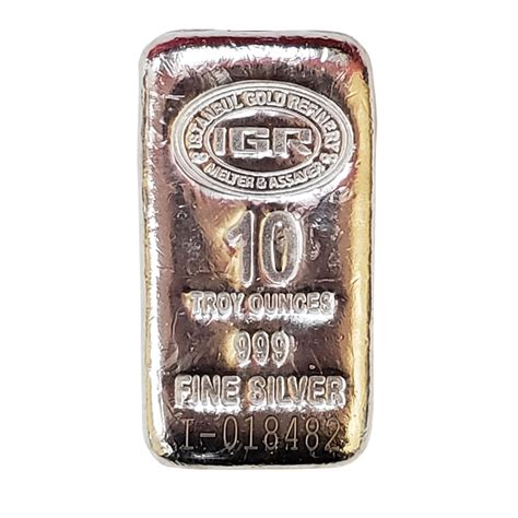 Igr Istanbul Gold Refinery 10 Oz Silver Bar California Gold And