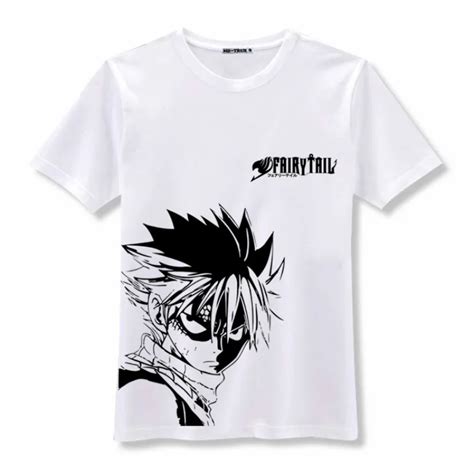 Fairy Tail T Shirt Japan Anime Etherious Natsu Dragneel Cosplay Costume