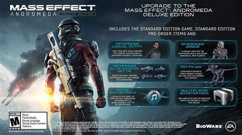 Editions Standard Deluxe Et Collectors De Mass Effect Andromeda