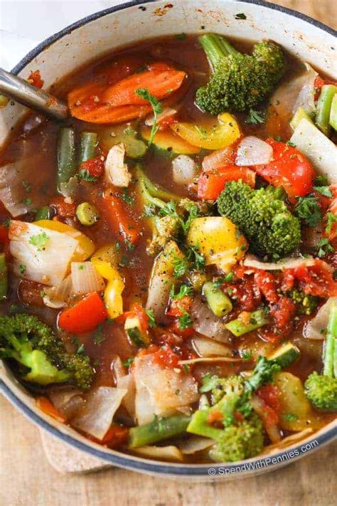 Weight Loss Vegetable Soup With Amazing Flavor Spend