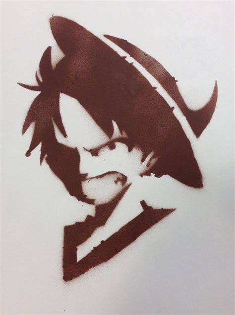 One Piece Luffy Stencil By Tehhaminator On Deviantart