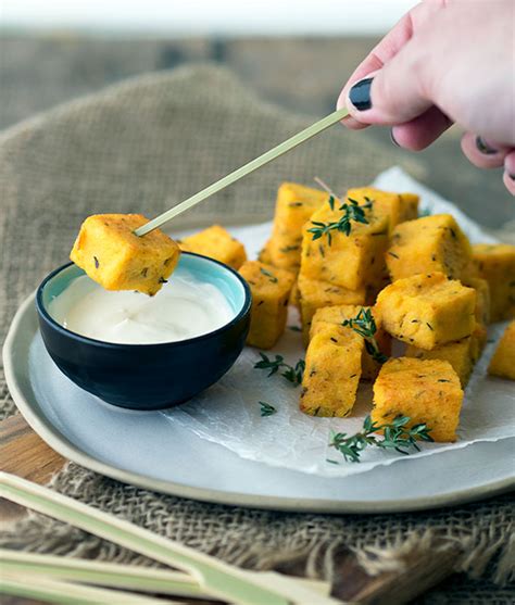 Baked Sweet Potato Polenta Bites