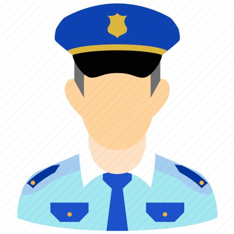 Guard Officer Police Policeman Protection Safety Security Icon
