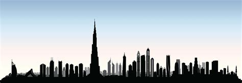 City Dubai Skyline Uae Cityscape United Arab Emirates Urban View