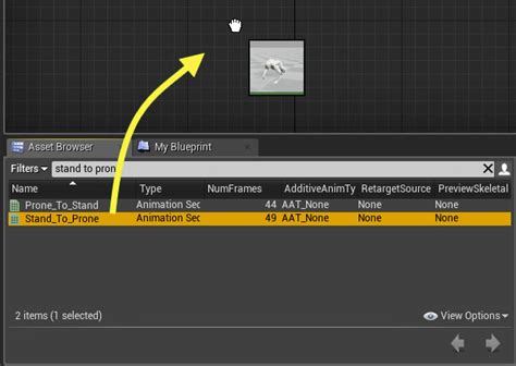 9. 애니메이션 블루프린트 - 엎드리기 상태 | Unreal Engine Documentation