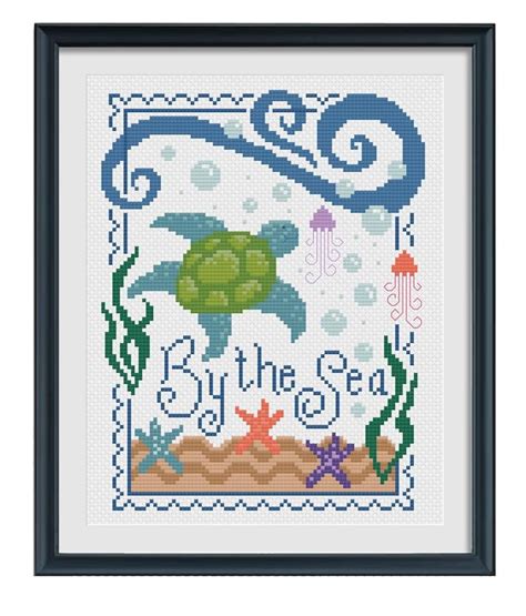 Sea Turtle Cross Stitch Pdf Etsy Pdf Patterns Bead Patterns Simple