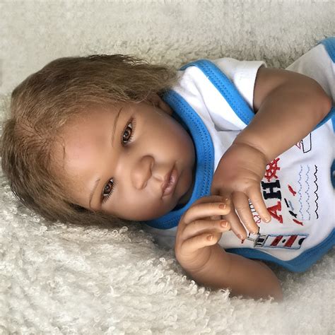 Reborn Ethnic Doll Black Baby Lifelike Realistic Reborn African