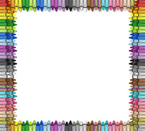 Download High Quality Crayons Clipart Border Transparent Png Images