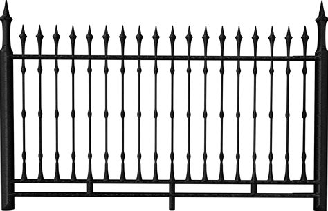 Iron Railing Clip Art - Iron Fence Transparent Background - Png png image
