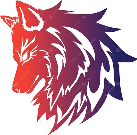 Logotipo Do Lobo Vermelho Para Time De Jogo Png Clipart De Animais E