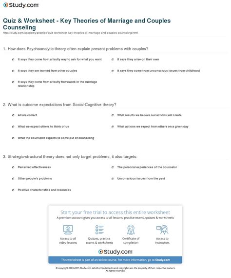 Marriage Marriage Counseling Worksheets 2019 Prime — Db