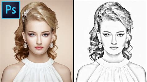 Photoshop Pencil Sketch Effect Tutorial How To Convert You Image Into